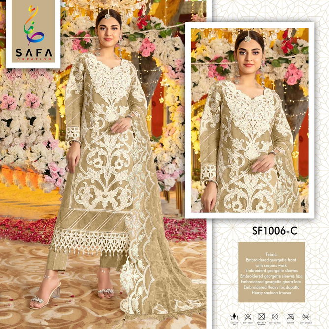 SF PK 1006 Embroidery Georgette Pakistani Suits Wholesale Shop In Surat